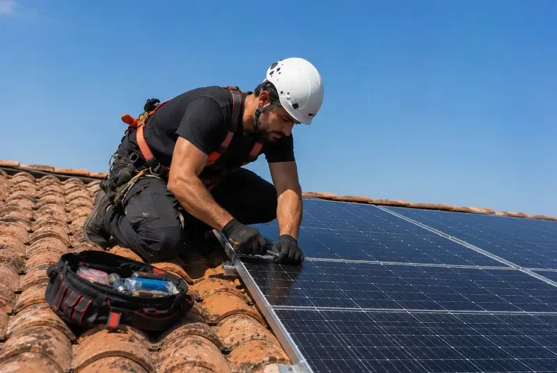 Maintenance et monitoring de panneaux solaires à Besné